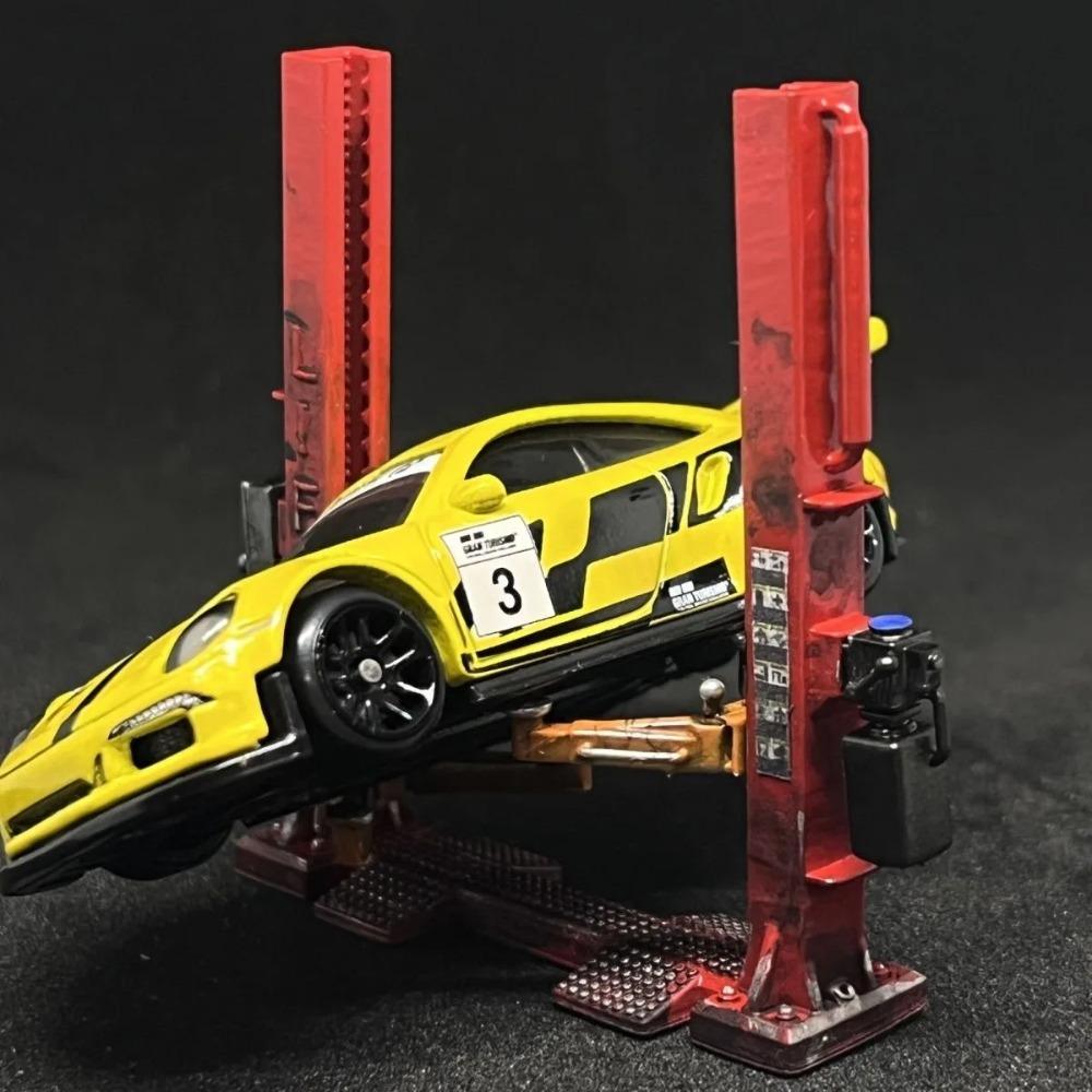 1:64 Automobile Model Accessories Lift Airport View Sand Table Decoration Miniature Model Collection Ornaments