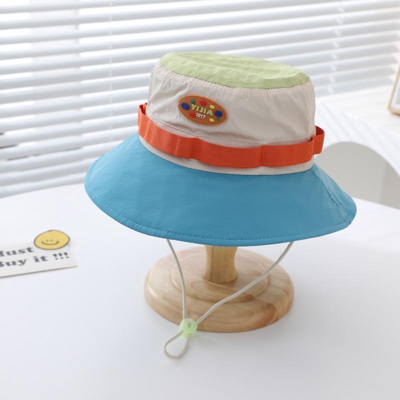 Children's Hat Korean Version of Summer Boys and Girls Fashionable Trendy Cool Quick-drying Fisherman Hat Sun Protection Sun Hat Outdoor Basin Hat