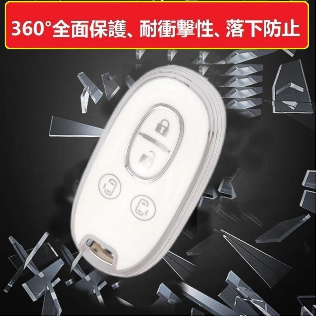 ZANEKO Alto Key Case Compatible Suzuki Wagon R Key Cover Lukes Smart Key Case Key Holder, Silver Black A