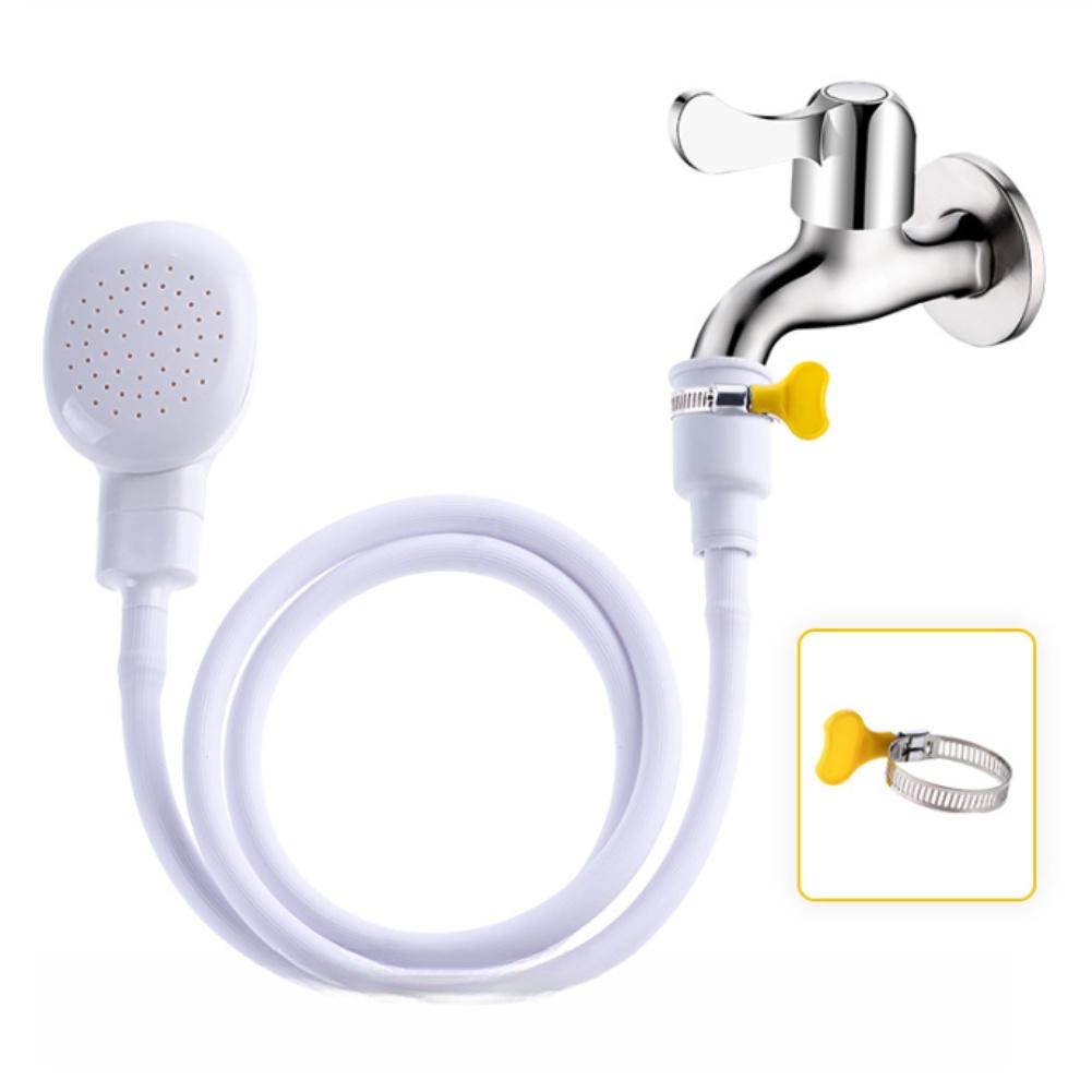 Indoor Bathing 2.2M Optional Portable Shower Attachment Adjustable Length Shower Attachment 1.3 Meters Adjustable Hose