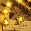 Christmas Decorations 6M 40LEDs Simulation Egg Flower String Lights Battery Powered Creative Garland Party Wedding Fairy Lights