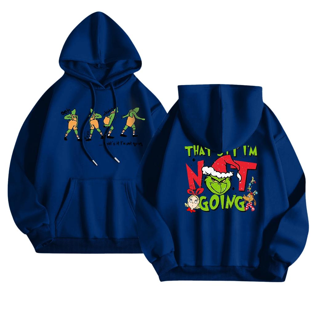 Women's Fashionable Casual Long-Sleeved Hooded Printed Sweatshirt