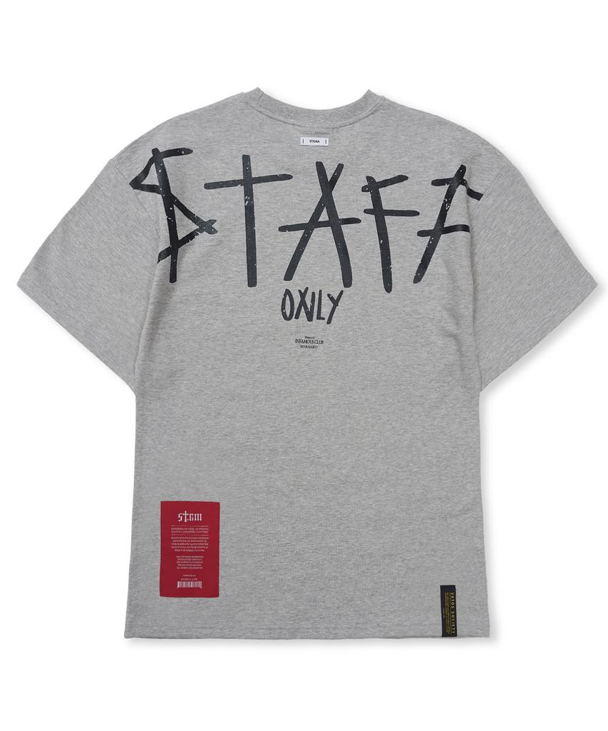 STIGMA Staff Semi-Oversized T-Shirts Melange