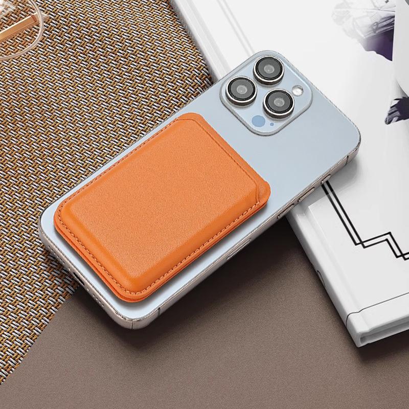 Magnetic For Magsafe Leather Wallet Card Holder For Iphone 16 15 14 13 Pro Max Hide Phone Stand Bank Id Card Holder Pocket Cover