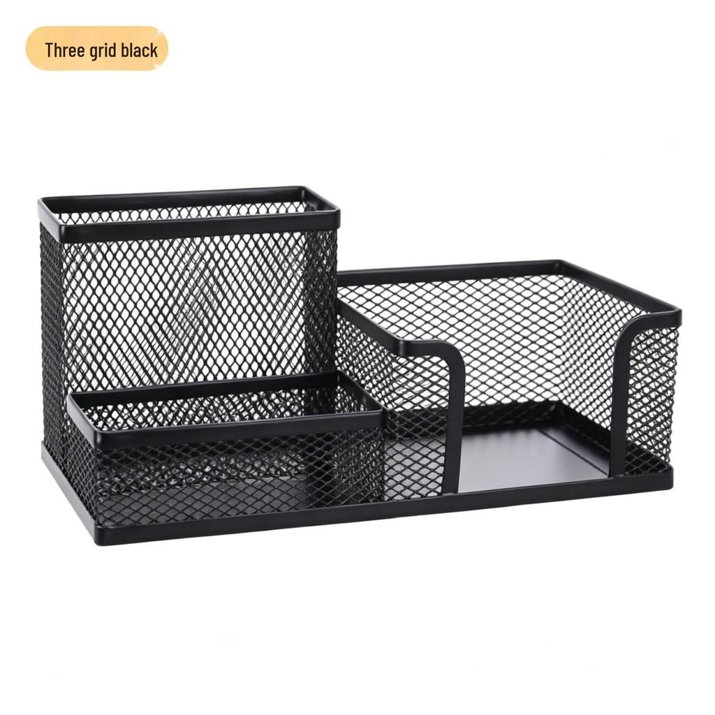 Multifunctional Metal Pen Holder – Stylish Iron Art Stationery Storage with High-End Appeal for Desk Organization