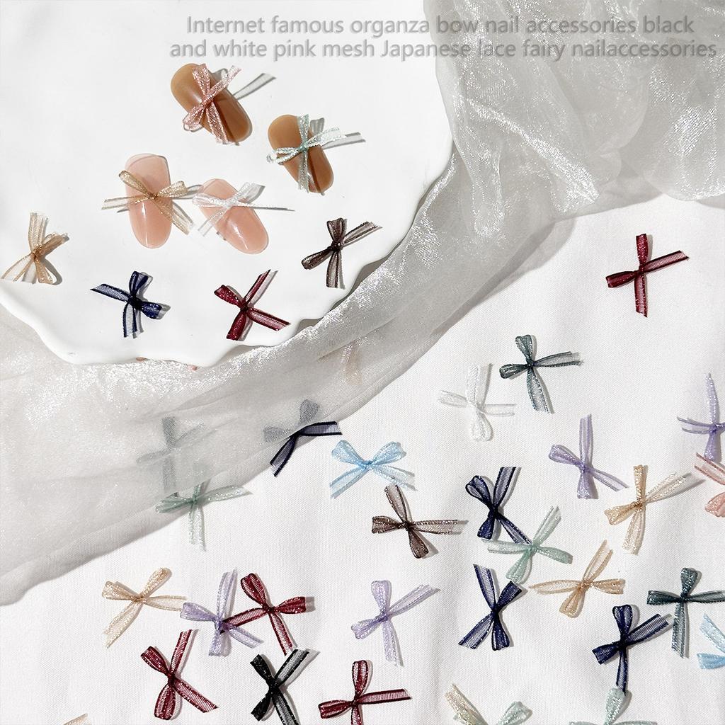 Eugen Yarn Bow Nail Art Jewelry Lace Fabric Fairy Wind Wear Nail Nail Accessories