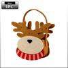 1-10PCS Christmas Felt Candy Bags Cartoon Apple Pouch Santa Sack Kids Gift Packaging Bag Xmas Tree Holiday Decoration