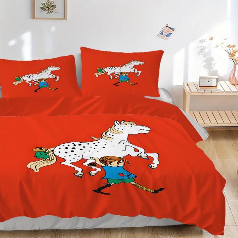 Horse Child Journey Print 3Pcs Bedding Setduvet Cover With 2 Bedropillowcase Home Birthday Gift