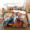 MAGLAM LORD Themed Duvet Cover + 2 Pillowcases Red Hair Blade Lord Satius Darius Character Graphic Bedding Set Dorm Decoration