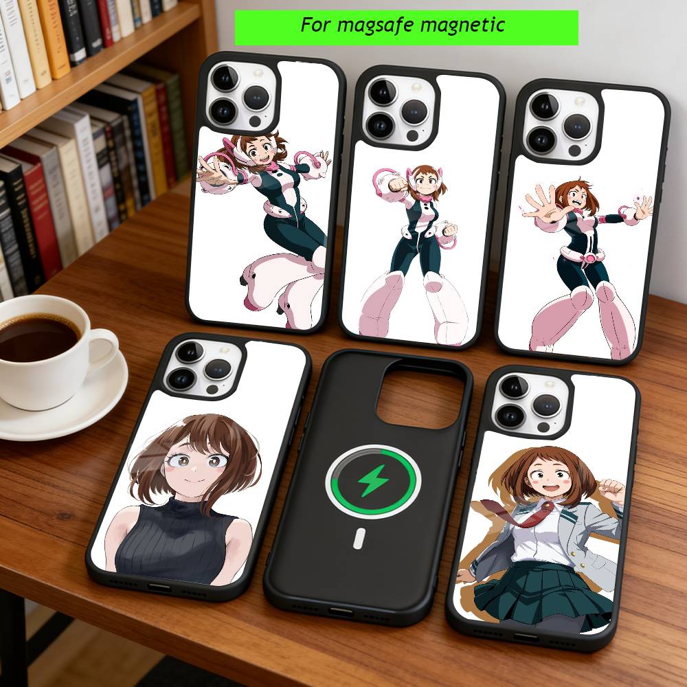 Anime My Hero Academia Phone Case For iPhone17,16,15,14,13,12,11 Plus,Pro Magnetic For Magsafe Wireless Charging