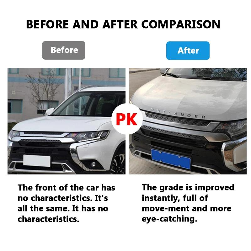 Dla Mitsubishi Outlander Naklejki Samochodowe Styling Napis Litery 3D Emblemat Maski Logo Odznaka Akcesoria Samochodowe ABS Chrom