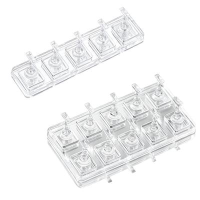 Home Use Acrylic Nail Holder Transparent Non Magnetic Lightweight Portable Stable Easy Clean Stand for Display