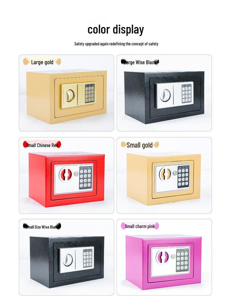 Secure Home Office Wall-Mount Electronic Steel Safe for Money Protection