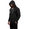 Men's Color Athletic Pullover Hoodie with Zip Arm Pockets, Casual Sweatshirt for Fall Winter