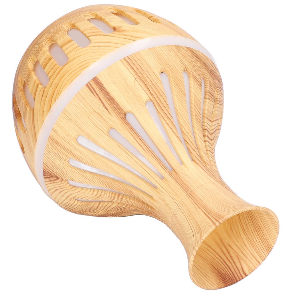 300ml Humidifier USB Powered Wood Grain Aromatherapy Diffuser with 7 Colors LED Light 5V 1A