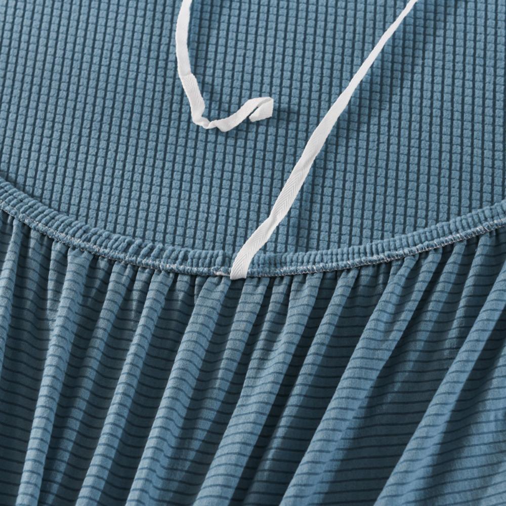 Corn Grain Fleece Couch Cover Full Coverage Thickened L Shape Sofa Cover Elastic All Season