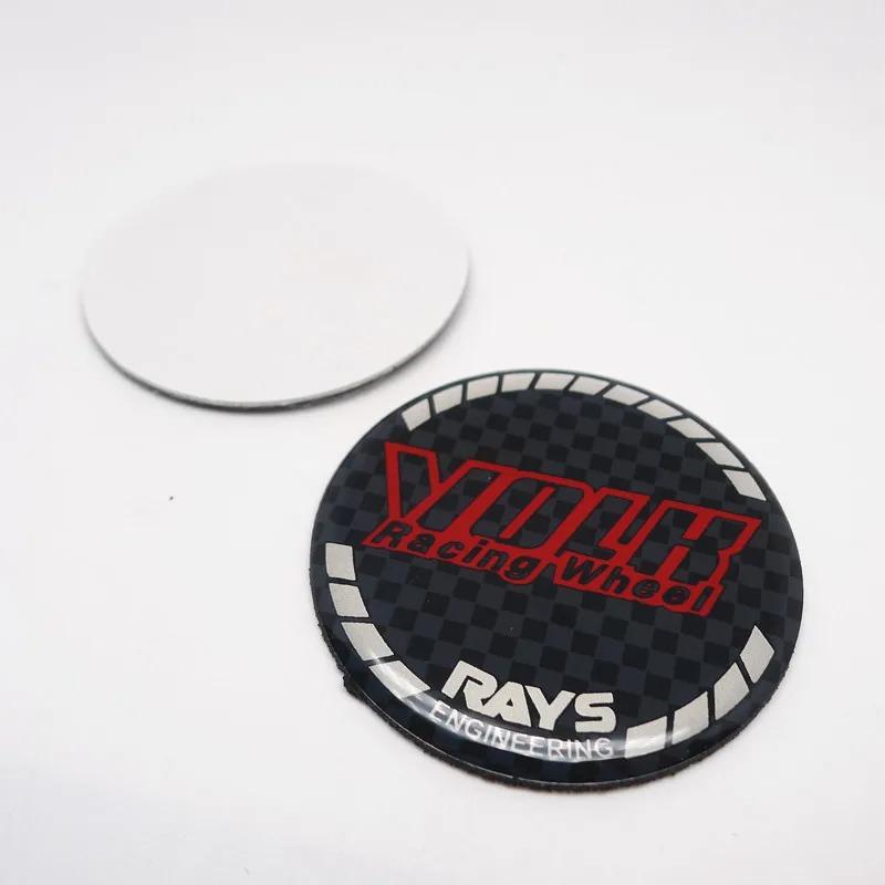4 pezzi 45mm 50mm Tappi Centrali Cerchi Rays Volk Racing Adesivo Emblema Distintivo Mozzo Cerchi Auto