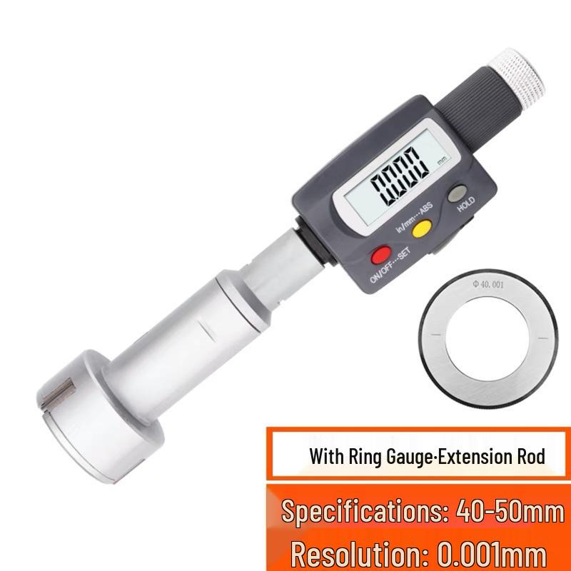 High Precision Three-Point Inside Micrometer, 0.001mm Accuracy for Inner Holes