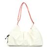 Stylish solid color shoulder fitness bag dry and wet separation portable yoga bag independent shoe compartment can store pocket travel bag