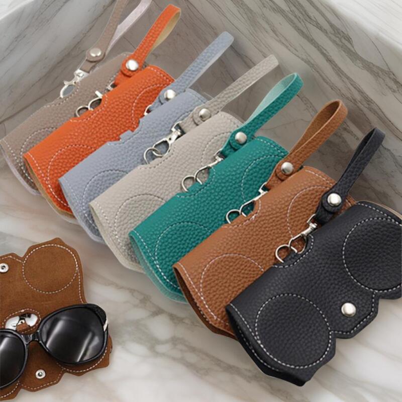 

Женский кожаный брелок-футляр для солнцезащитных очков A33456_Orange