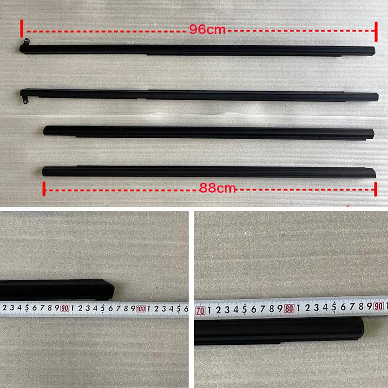 4 Stuks Auto Raam Rubberen Afwerking Voor Mitsubishi Pajero Montero V73 V93 V97 2000-2016 Weerstrip Afdichting Deurlijst Afwerking Glasafdichting