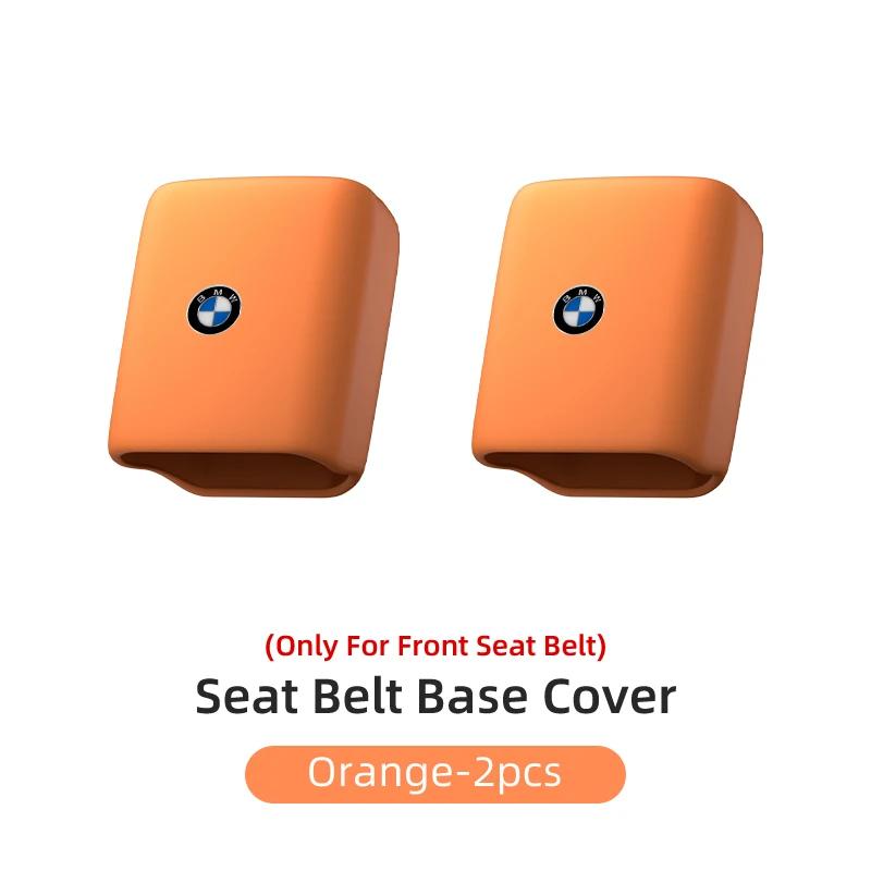 BABD1 2025 Hot Car Silicone Seat Belt Buckle Anti-scratch Protector Cover Accessories For BMW Performance F30 F20 F10 F40 E92 E91 G20