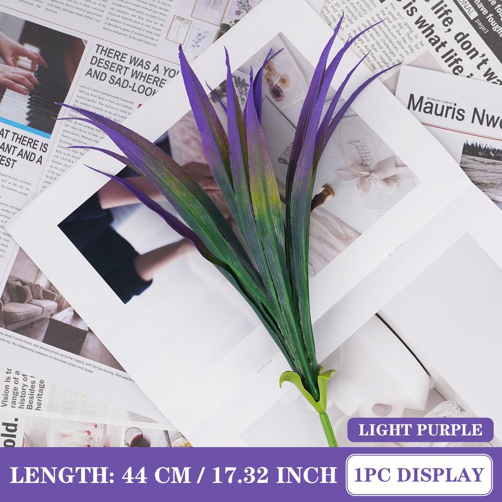 1 Stück 14 Blätter Frühlingsgras für Weihnachtskranz Heim Outdoor Gartendeko Hochzeitsbogen Zubehör Scrapbook Künstliche Pflanzen