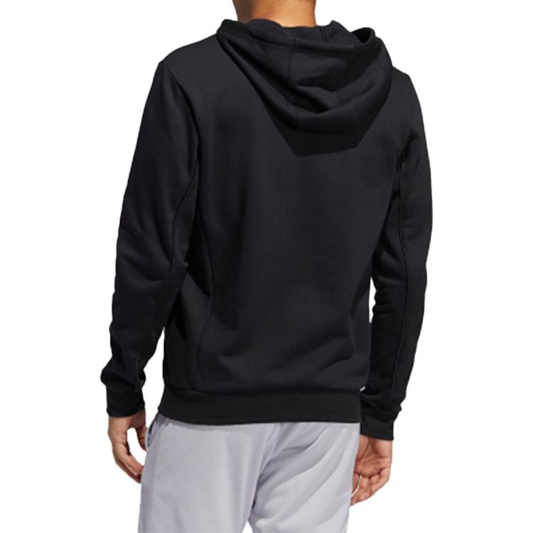 adidas Men's Black Cartoon Panda Printed Hooded Sweatshirt GN8020