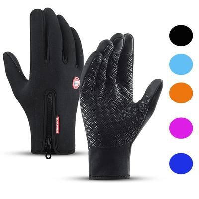 Guantes de ciclismo de invierno para esquiar con pantalla táctil, térmicos y cálidos, para exteriores, para acampar, senderismo, motocicletas, deportes, dedos completos