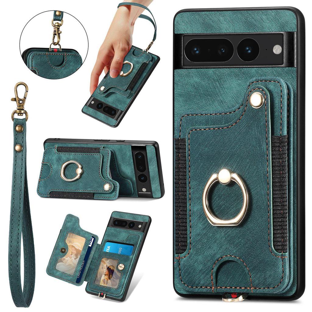 Universal Google Pixel 10 Pro Leather Flip Case with Card Slot & RFID Protection
