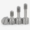 304 Stainless Steel Non-Detachable Groove Knurled Hand-Tightening Screw M4, M5, M6, M8