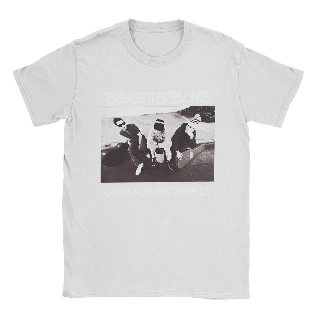 Men T-Shirts Beastie Boys Leisure Pure Cotton Tees Short Sleeve T Shirt O Neck Clothing 4XL 5XL 6XL