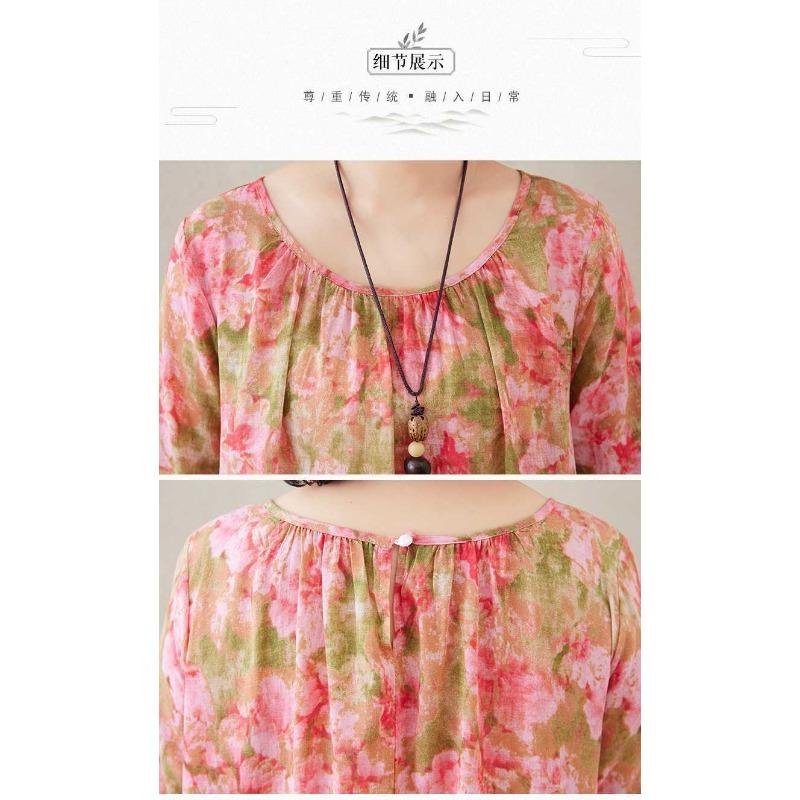 New Round Neck Minimalist Long Sleeve Extra Long Dress Vacation Style