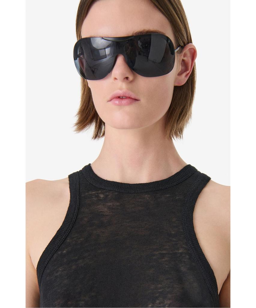 IROWOMEN Safrina Linen Halterneck Tank Top Iotfm26103Bkx