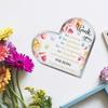 Heart-shaped Acrylic Plaque, Thank You Gift for Teachers, Nurses, Ladies Birthday Gift, Gift for Family, Gift for Friends - Acrylic Desktop Ornament