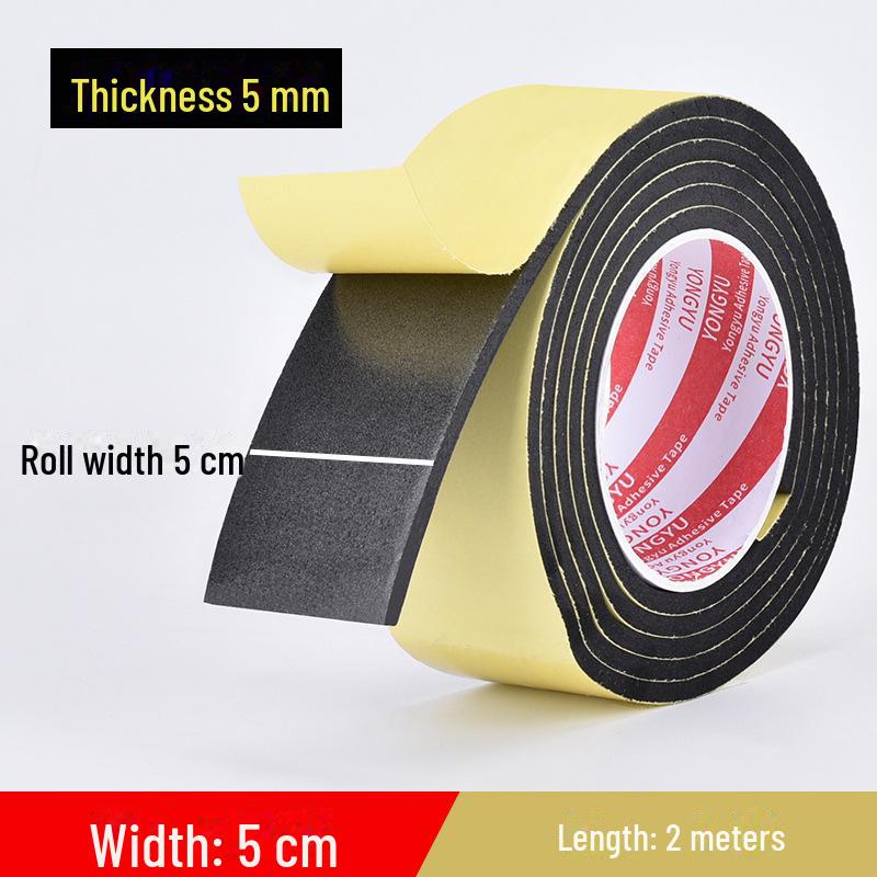 Self-Adhesive EVA Foam Sealing Strip – Dust-Proof, Temperature-Resistant, Anti-Collision, Shock-Absorbing Rubber for Doors and Windows