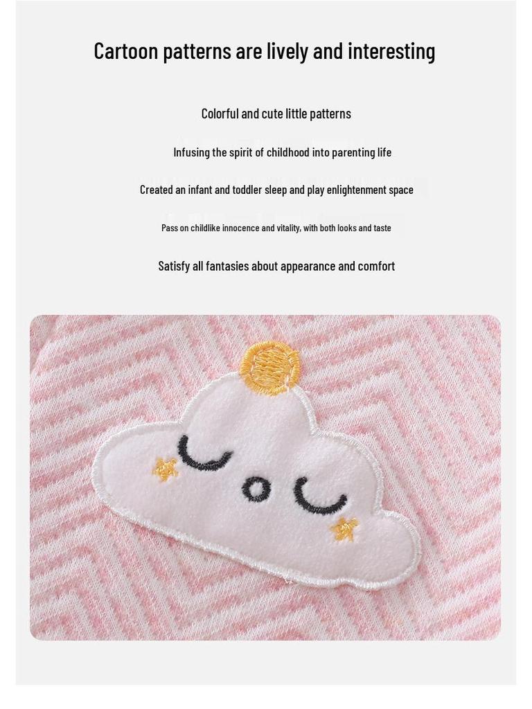 Three-Layer Quilted Baby Romper: Thickened Autumn/Winter Crawling Suit for Newborns, Boys, and Girls.