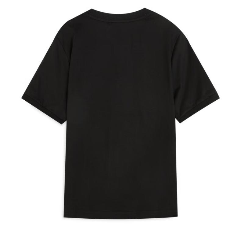 Puma Select Classics Vintage Badge Casual Crew Neck Short Sleeve T-Shirt Women T-Shirts Black 631564-01