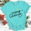 Top da Donna in Cotone Natale Coquette Stampa Fiocco High Street Moda Trendy Pullover Magliette da Donna
