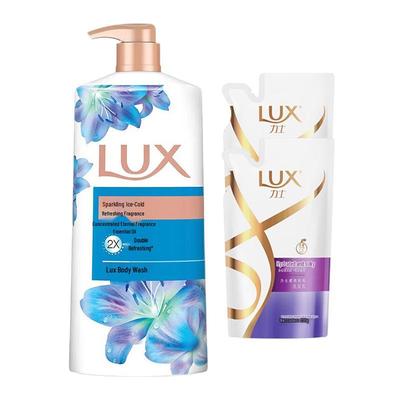Lux Shining Ice Cool Body Wash & Shampoo Set