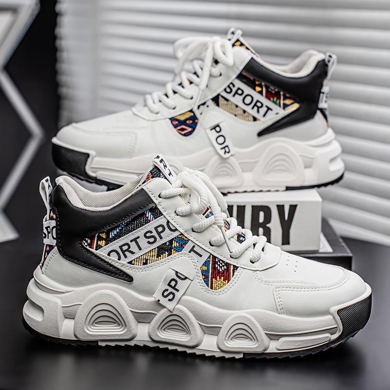 Quality dad shoes 22 years thick-soled heightening sports shoes youth high-top basketball running shoes