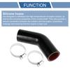 X AUTOHAUX Silicone Hose, Elbow 45 Degree, 4 Layer Reinforced,