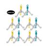 10Pcs Subline Splitter Anti Entanglements Fishing Tackle Tying Tool Fishing Line Space Bifurcation Swivels Contactor