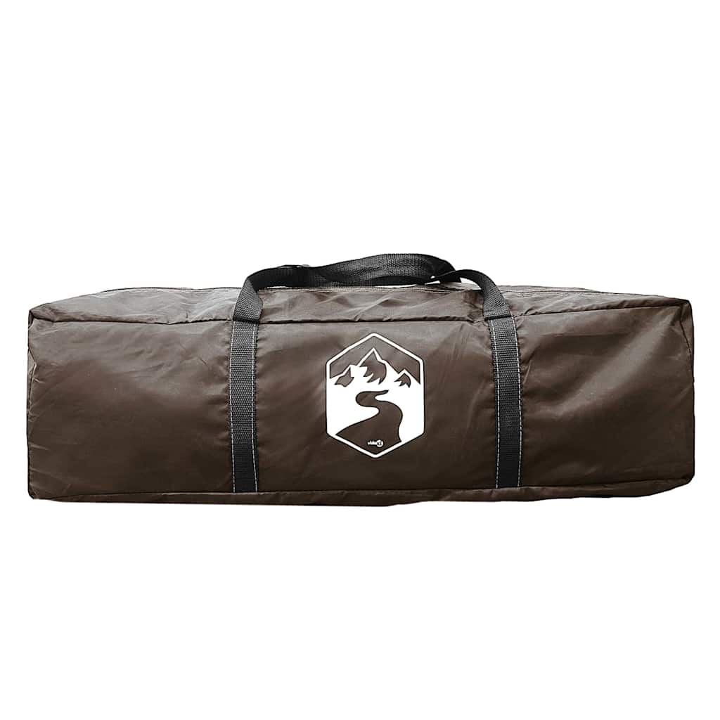 Fishing Tent Brown 514 x 465 x 187 cm Polyester and Fiberglass