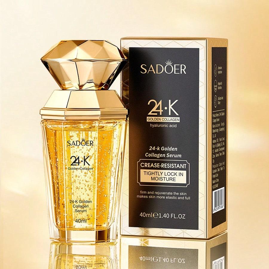 1PC 24.K Golden Collagen Serum 40 Ml,Hydrating Essence For Improving Fine Lines, Reduce Wrinkles,Nou