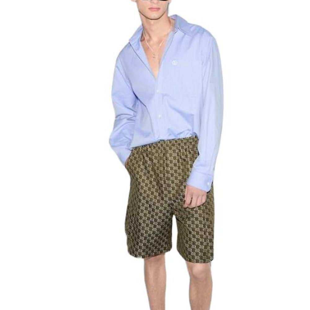 Gucci Embroidered Oxford Shirt 814715-Z7AG8-4910