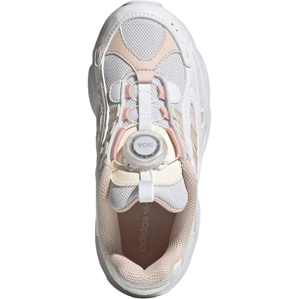 adidas Originals Ozmillen Low Top Kids Lifestyle Shoes White Light Pink Children Aged 3 7 Years Old HQ0276
