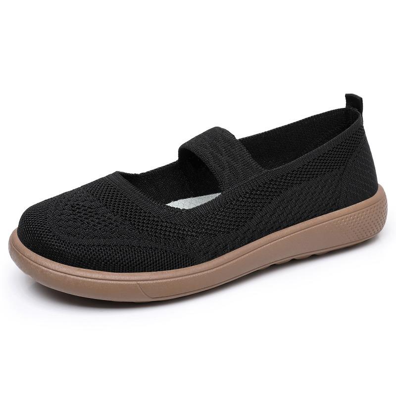 Shoes women's shoes are versatile, spring new middle-aged and old walking shoes, light and comfortable mother shoes, breathable one-pedal single shoes