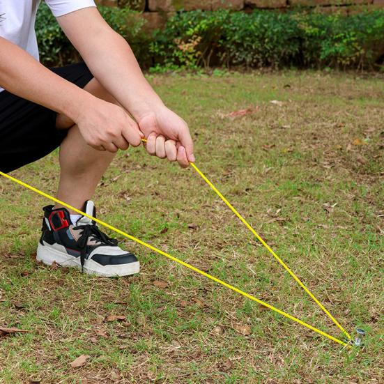 Lina wiatroszczelna do użytku na zewnątrz Ultralekka linka namiotowa z regulatorem napinacza Odporna na zużycie Super wytrzymałość na rozciąganie Odblaskowe linki kempingowe