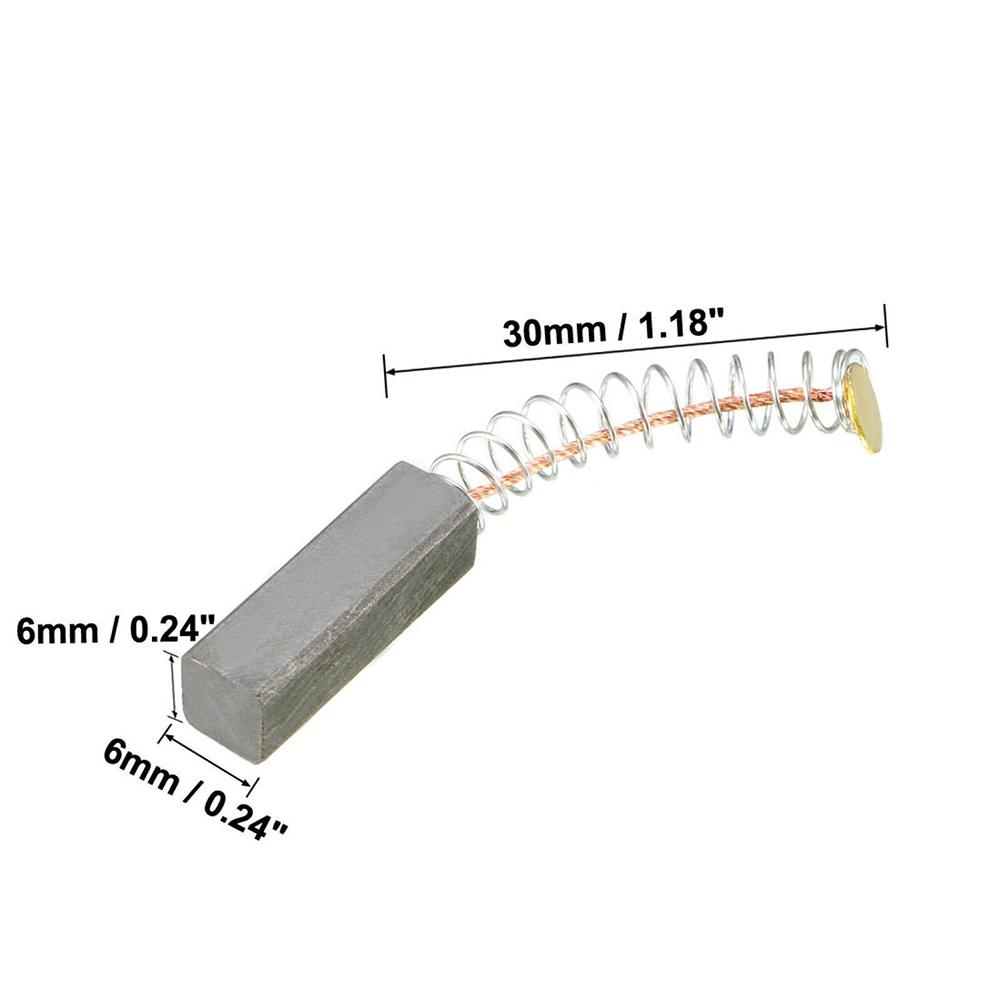 Carbon Brushes Metal Parts Replacement Spring Length 30mm